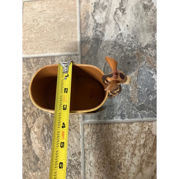 Metal Giraffe Planter Pot Holder Organizer Desk Decor Safari Jungle - Picture 6 of 8